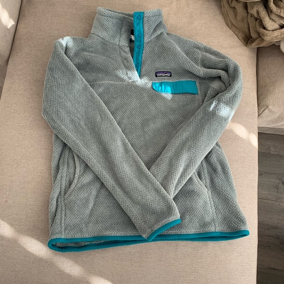 Re-Tool Snap-T Fleece Pullover - Grey/Blue - Picture 3 of 5
